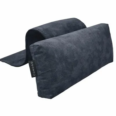 Produktbild von Cohoso® Nackenstütze – Nackenkissen – Nackenrolle für Sessel – Relaxsessel Kopfkissen – Kissen – Relaxstuhl – Nackenstütze – Bürostuhl – Silbergrau