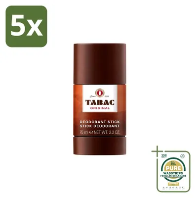 Obrázok produktu pre 5 kusov deodorantu Tabac Original v tyčinke – 75 ml – balenie