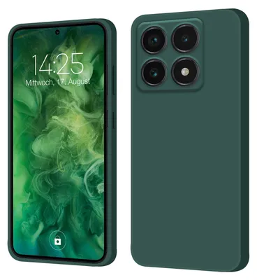 Produktbild von Hülle für Xiaomi 14T Case Cover Bumper Smartphone Softgrip Schutzhülle Farbe: Grün