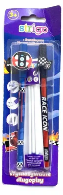 Produktbild von Strigo Radierbarer Kugelschreiber Rennserie Blau 0,5mm Spitze