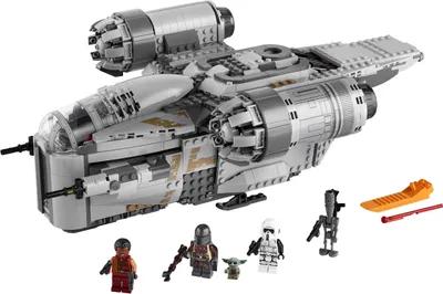 Image de LEGO 75292 Star Wars Razor Crest Vaisseau spatial jouet avec bébé Yoda comme mini-figurine
