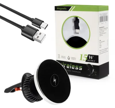 Zdjęcie produktu dla Ecobox Uchwyt Magnetyczny Do Telefonu 15W Bezprzewodowa Ładowarka Samochodowa