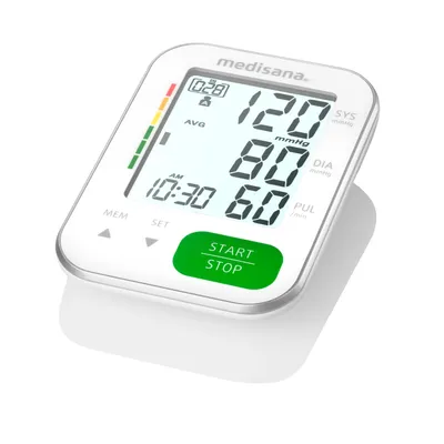 Obrázok produktu pre Medisana BU 565, Horné rameno, Automatické, Zelená, Strieborná, Biela, 2 používateľ / -ov, 40 - 199, 220 - 420 cm