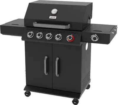 Produktbild von Gasgrill 19kW, 5+1 Brenner, 133x57x112cm, schwarz
