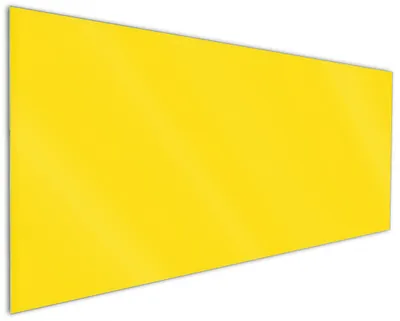 Produktbild von Wallario Küchenrückwand aus Glas, Größe: 125 x 50 cm, Motiv: Gelb | Spritzschutz | abwischbar | pflegeleicht | in