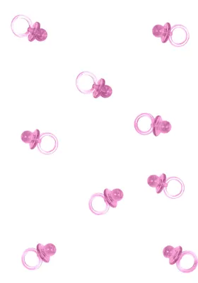 Produktbild von Mini-Schnuller Partydeko rosa - Einheitsgröße