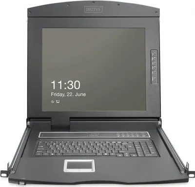 Zdjęcie produktu dla Digitus DS-72221-5US, 48,3 cm (19"), 1920 x 1080 px, 1000:1, 16:9, TFT, 16.78 millionów kolorów