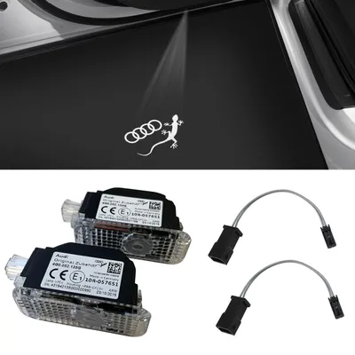 Original Audi Echse Ringe LED Einstiegsbeleuchtung Tür Logo Adapter VIELE AUDI – Produktansicht