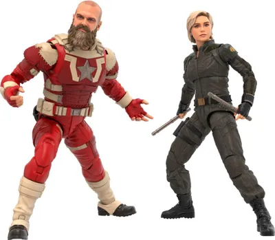 Zdjęcie produktu dla Hasbro Marvel Legends Zestaw Figur Yelena Belova i Red Guardian Thunderbolts