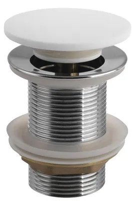 Immagine prodotto di Set di scarico sottile per lavabo 5/4" bianco opaco