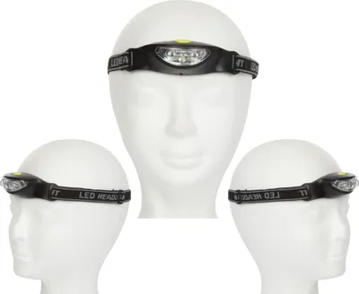 Produktbild von Perel LED-Stirnlampe, Kopflampe laufen, Kopflampe joggen wandern Camping Jagen Angeln, Kopfleuchte