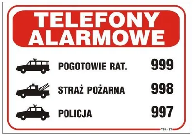 Immagine prodotto di Scheda 25*17,5 Cm Telefoni Di Emergenza
