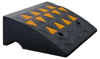 Obrázek produktu pro Rampa pro nakládku, vysoká nosnost, odolná gumová konstrukce, 2 kusy, rozměry 19,3 x 14,6 x 6,0 palců