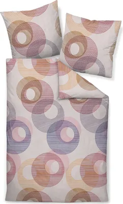 Produktbild von Janine Bettwäsche beere-beige 1x 155x220 cm + 1x 80x80 cm