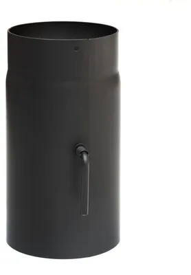 Produktbild von Raik Basic Zugregulierung 120mm schwarz L: 250mm für Rauchrohr / Ofenrohr