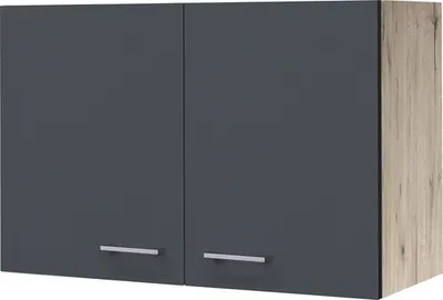 Obrázok produktu pre Kuchynská skrinka horná s dvierkami Flex Well Tiago šírka 80 cm čadičová sivá