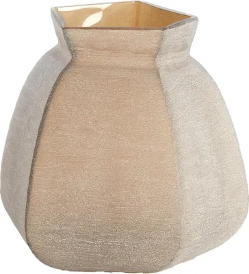Productafbeelding van Light&living Vaas, 26,5x25,5x27 cm, VELIKO, glas, donkerbruin