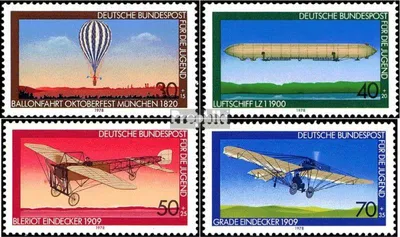 Produktbild von Briefmarken BRD (BR.Deutschland) 1978 Mi 964-967 (kompl.Ausgabe) postfrisch Jugend: Luftfahrt