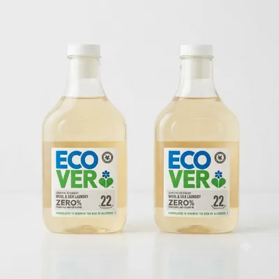 Produktbild von 2er Pack Ecover Woll- und Feinwaschmittel Zero 1L