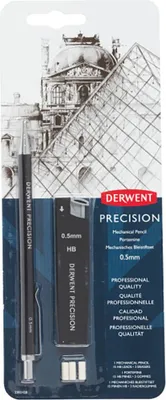 Obrázok produktu pre Derwent 2302428, Čierna, Kov, HB, 0,5 mm, Kolo, Stiahnuteľný