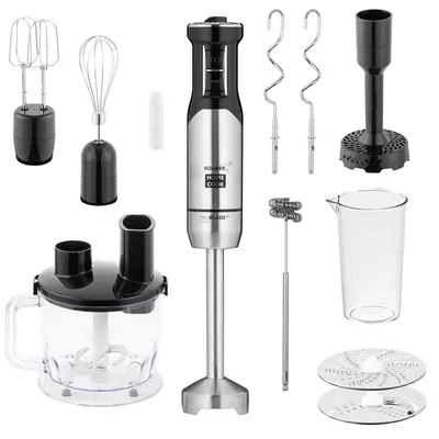 Produktbild von Koliber ROTOMAX X-1400-W PRO Stabmixer Set XXL 14in1 Pürierstab mit 1,5L Zerkleinerer Gemüsereibe und Kartoffelstampfer
