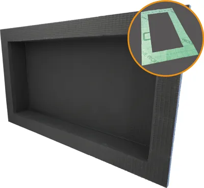 Produktbild von PROBOX BASIC befliesbare Wandnische, Duschablage 60/30 mit Dichtmanschette