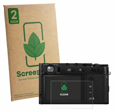 Produktbild von 2x ScreenLeaf Schutzfolie für Fujifilm X100VI Displayschutz Display Schutz Folie Klar Transparent