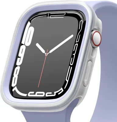 Produktbild von Elago Duo Case [2 Gren] fr Apple Watch 44 mm/45 mm TPU: Klar / PC: Lila + Klar