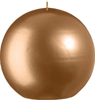 Produktbild von Kugelkerzen Metallic-Lack Matt Sand Ø 15 cm, 2 Stück