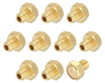 Pneumatischer Schalldämpfer M5, Messing, 10 Stück, für Ventile