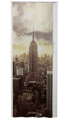 Zdjęcie produktu dla Drzwi harmonijkowe NEW YORK (sepia) 83 cm - druk jednostronny