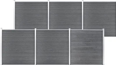 Obrázok produktu pre Maison Exclusive – Záhradný plot z WPC, 1045 x 186 cm, sivý