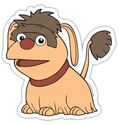 Produktbild von Spreadshirt Sandmännchen Und Seine Freunde Hund Moppi Sticker Aufkleber, 10 x 10 cm, Mattweiß