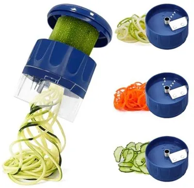 Image de Machine à pâtes de pommes de terre, manuelle, 3-en-1, sans BPA, lavable au lave-vaisselle, grüner Salatpapiermaschine
