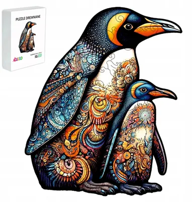 Produktbild von Pasjo24 Holzpuzzle Kinder 121 Teile Pinguine Geschenk