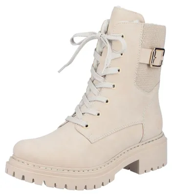 Zdjęcie produktu dla Rieker damskie sznurowane buty beżowe