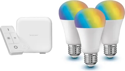 Produktbild von Livarno Home Smart Home LED Starter Kit Gateway Zigbee 3x Led E27 Smart-Beleuch