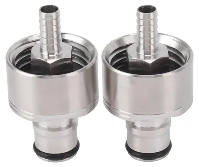 Carbonatisierungsdeckel aus Edelstahl, 2er Set, für Hausgetränke