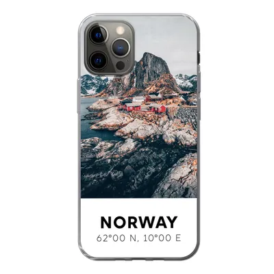 Produktbild von MuchoWow® Handyhülle Schutzhülle Hülle für iPhone 13 Pro Norwegen - Wasser - Bergen Silikon Softcase Handy Hülle - Handy-Tasche