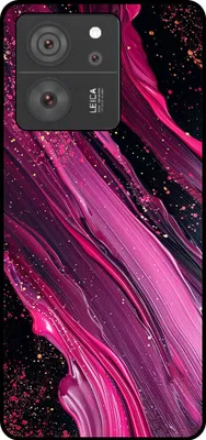 Produktbild von Smartphonica Telefon Fall geeignet für Xiaomi 13T / 13T Pro mit Marmor-Druck - TPU zurück Abdeckung Fall Marmor-Design - lila rosa