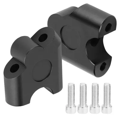 Produktbild von Omgoods - Lenkererhöhung 22 mm - Universelle Motorrad-Lenkererhöhung - Handgriffhalterung - Aluminiumlegierung - Rostschutz - Verbesserte Lenkpräzision - Lenkerschelle