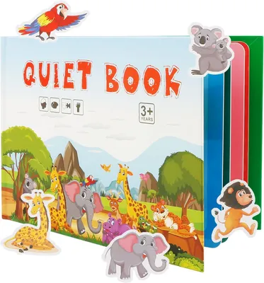 Produktbild von Quiet Book, Montessori Leises Buch, Paste Book Lernspielzeug, frühes pädagogisches Spielzeug für Mädchen und Kinder, Lerngeschenk, wiederverwendbar