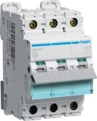 Produktbild von Leitungsschutzschalter 3 polig 10kA B-Charakteristik 63A 3 Module