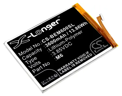 Immagine prodotto di TECHTEK Batteria compatibile con [Bea-fon] M6 Premium sostituisce M6