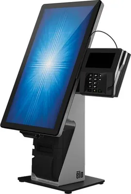 Productafbeelding van Elo Touch Solutions Elo Wallaby Zelfbedieningskiosk - Installatie - voor POS-terminal - Zwart/Zilver - Voor toonbanken - Geschikt voor I-Series 4.0 (15,6 inch, 21,5 inch)