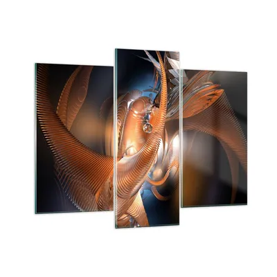Produktbild von Bilder auf glas - Grafik konzept abstraktion - 130x100cm - Glasbilder - Wandbilder - Kunstdruck - zum Aufhängen bereit - Wanddekoration aus Glas - Glas Bilder - Wandbild auf Glas - GCB130x100-2332