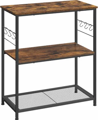Obrázok produktu pre Kuchynská skrinka Ostrovné regály 80 x 40 x 90 cm Rustic Brown