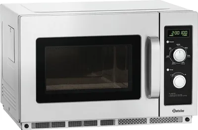Produktbild von Mikrowelle Modell 18340M mit 1800 Watt Leistung und extra großem Garraum für schnelles Erwärmen und Auftauen