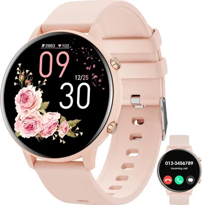 Produktbild von Smartwatch Damen Herren, 1.39" Zoll Touchscreen Smart Watch mit Bluetooth Anrufe, Uhr Damen Herren mit 140+ Sportmodi SpO2 Pulsuhr Schlafmonitor Schrittzähler, Armbanduhr für iOS Android
