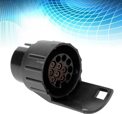 Image de Adaptateur convertisseur pour prise d'attelage de remorque de 7 à 13 broches pour camion, caravane et remorque